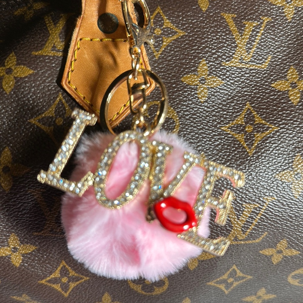 Bag / Purse Love Pompom Charm #239